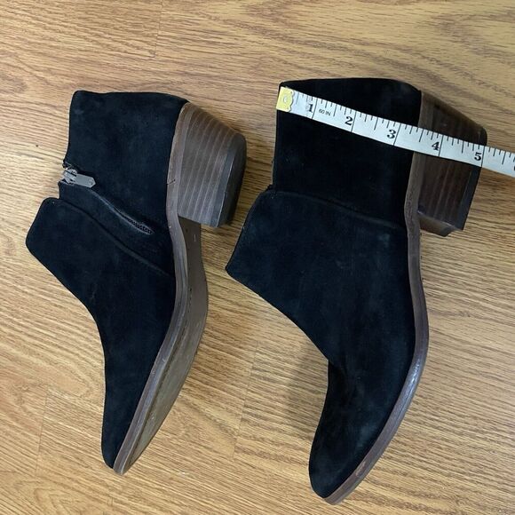 Sam Edelman black suede leather ankle zip boots size US 8 - Picture 7 of 8